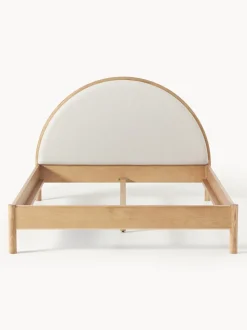Letto In Legno Con Testiera Imbottita Sean