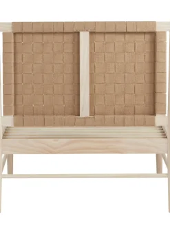 Letto In Legno Con Testiera In Juta Kopenhamn