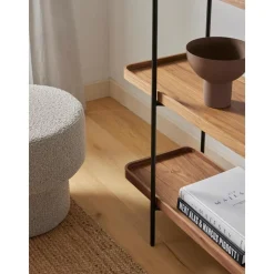 Libreria Grande In Legno Con Struttura In Metallo Renee