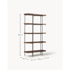 Libreria Grande In Legno Con Struttura In Metallo Renee