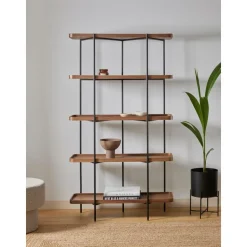 Libreria Grande In Legno Con Struttura In Metallo Renee