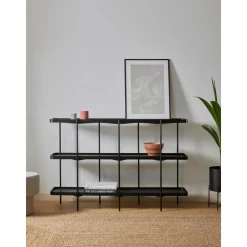 Libreria In Legno Con Struttura In Metallo Renee