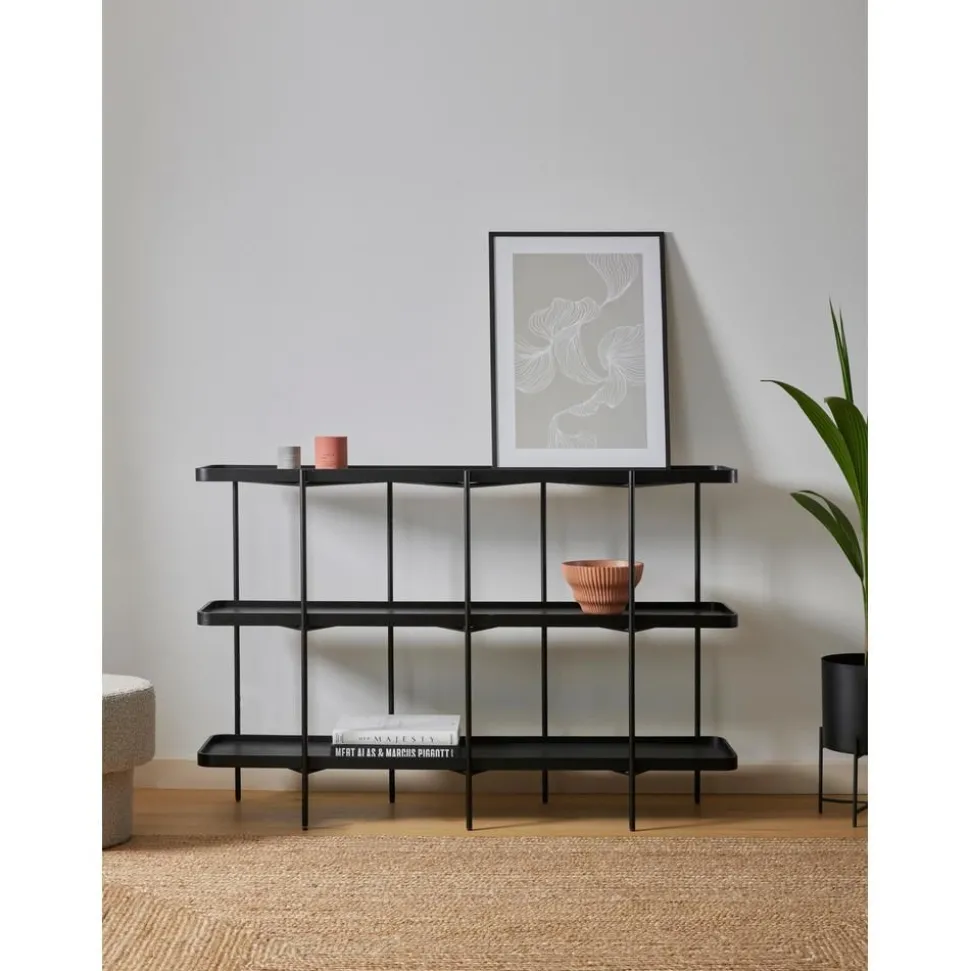 Libreria In Legno Con Struttura In Metallo Renee