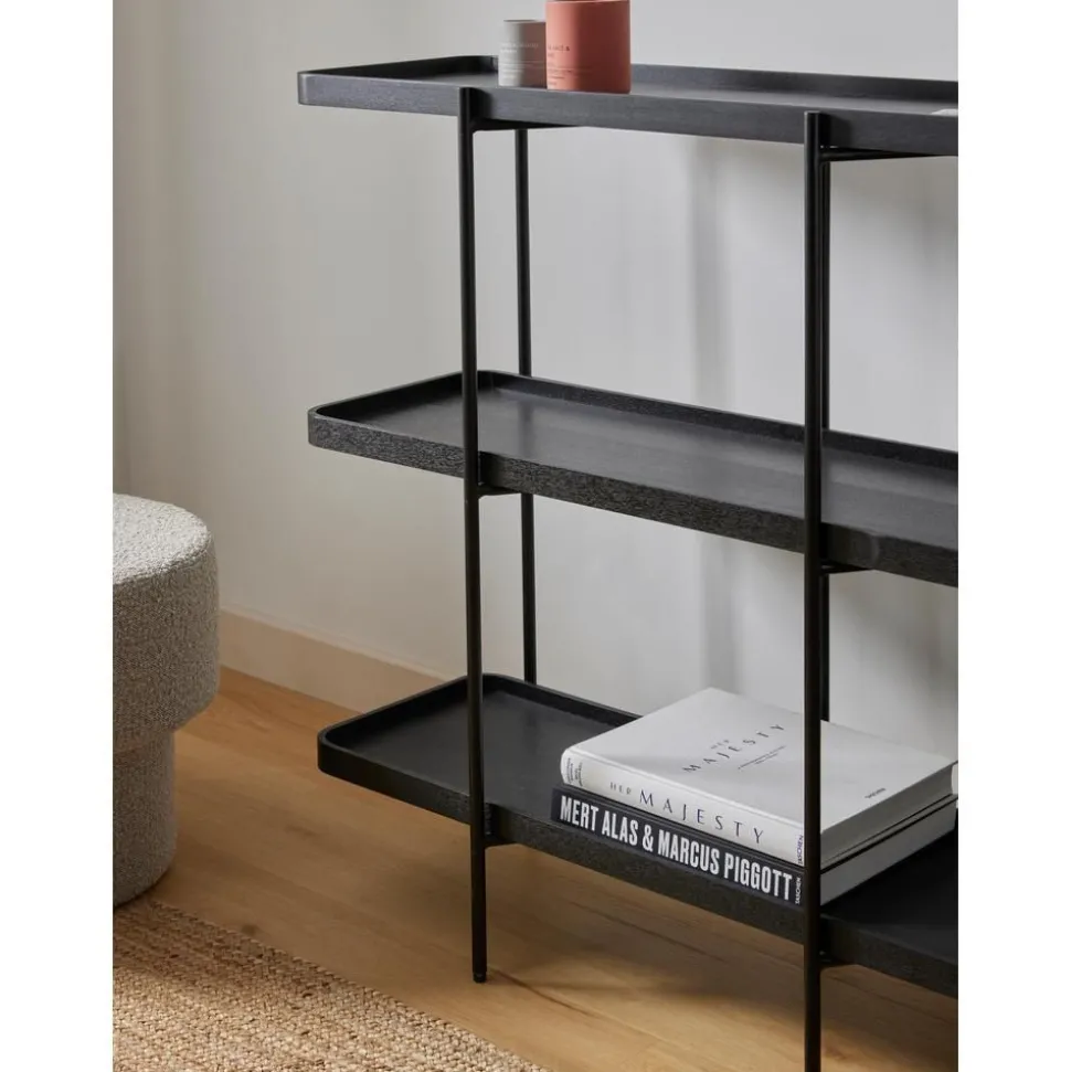 Libreria In Legno Con Struttura In Metallo Renee