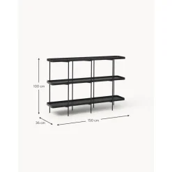 Libreria In Legno Con Struttura In Metallo Renee