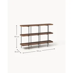 Libreria In Legno Con Struttura In Metallo Renee