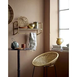 Mensola A Muro Effetto Bambu Rod