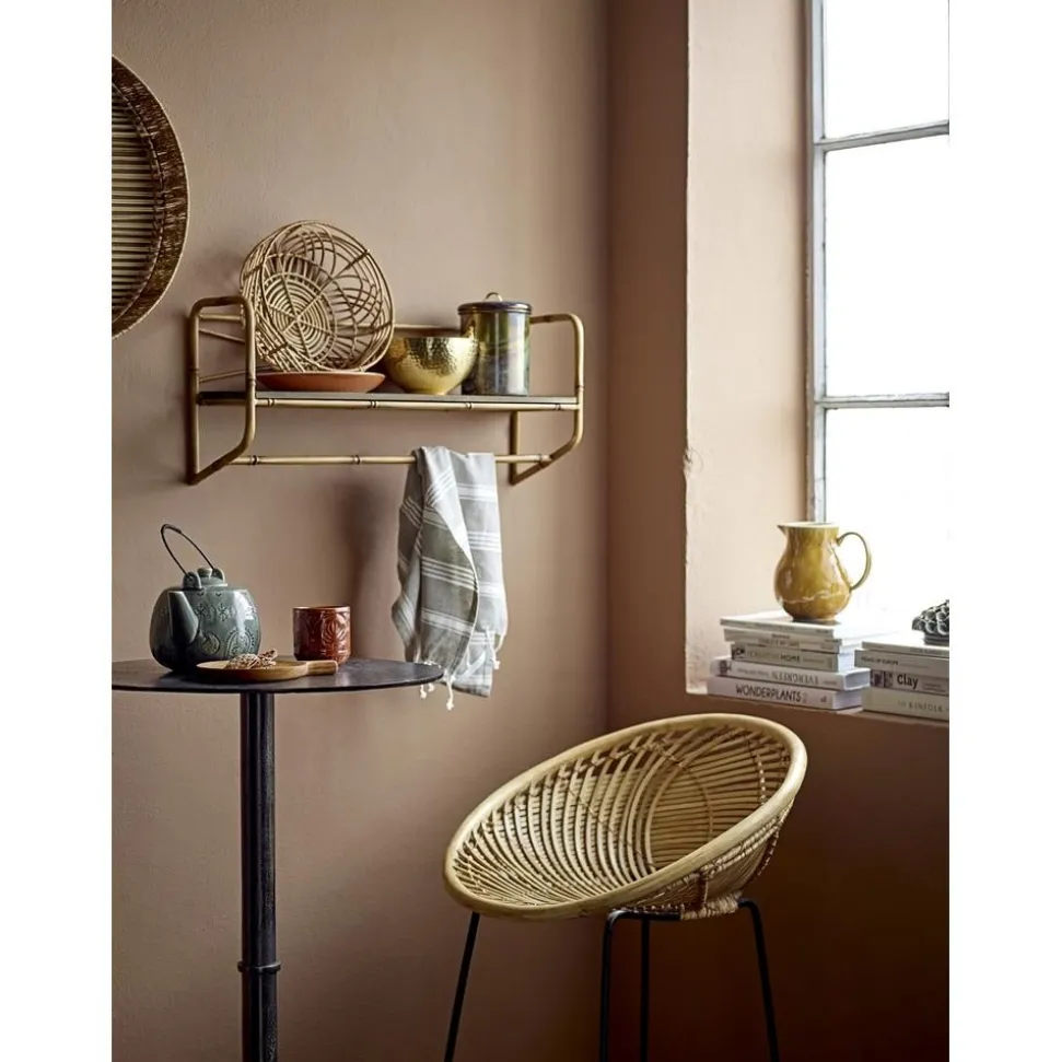 Mensola A Muro Effetto Bambu Rod