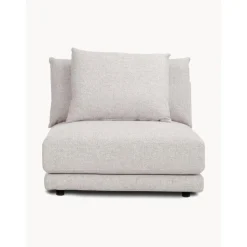 Modulo Centrale In Tessuto Grigio Chiaro Jasmin