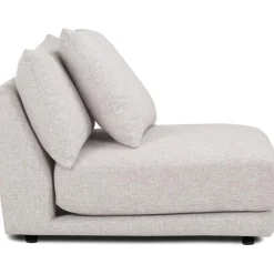 Modulo Centrale In Tessuto Grigio Chiaro Jasmin