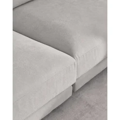 Modulo Centrale In Tessuto Grigio Chiaro Jasmin