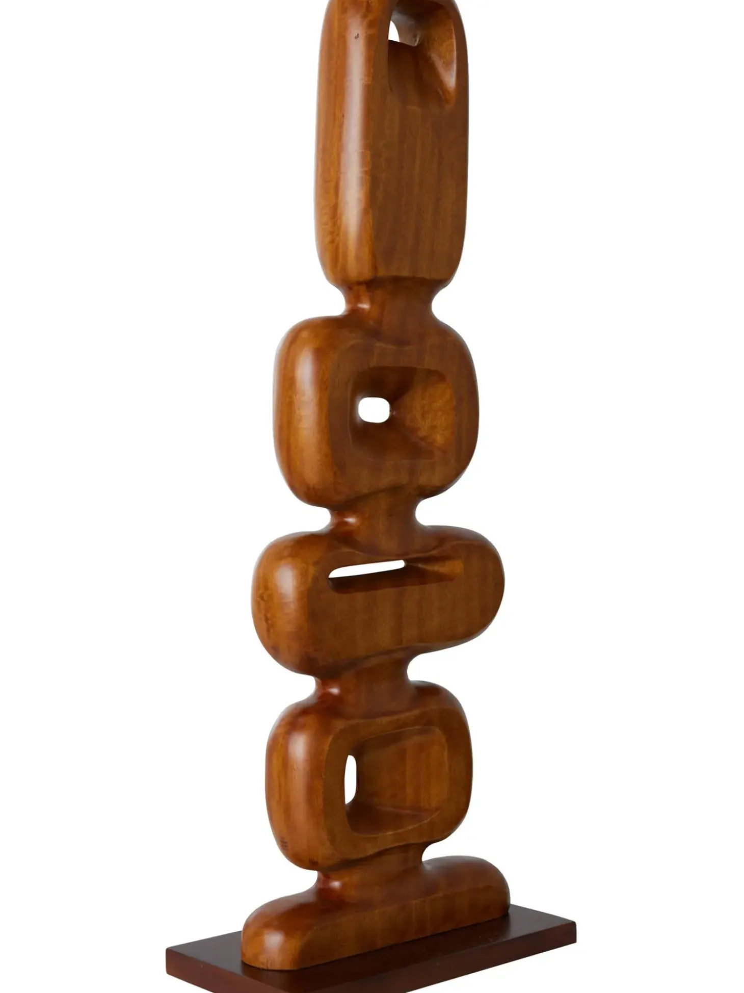 Oggetto Decorativo Grande In Legno Di Teak Ornament, Fatto A Mano