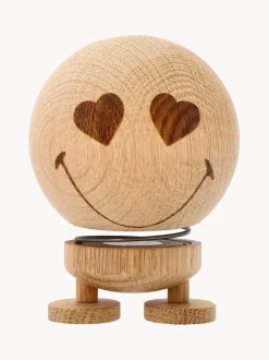 Oggetto Decorativo In Legno Di Quercia Smiley