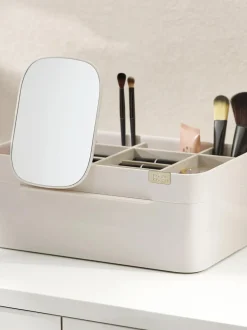 Organizer Per Cosmetici Con Chiusura Magnetica E Specchio Viva