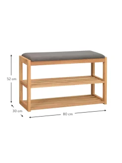 Panca Con Scarpiera In Legno Di Quercia Confetti