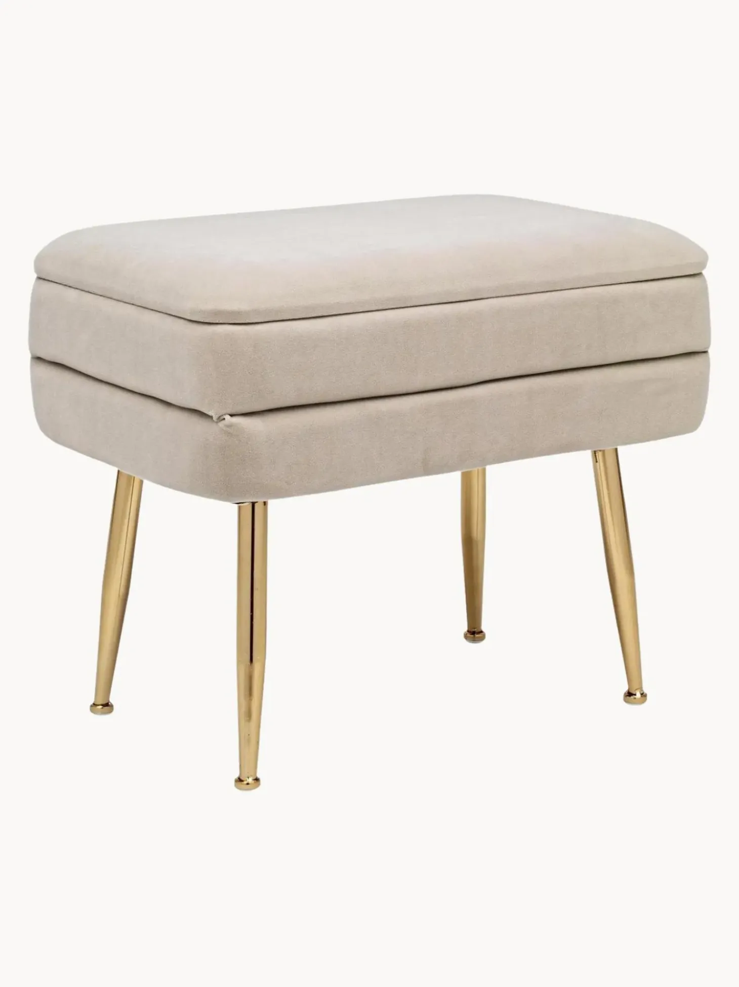 Panca Contenitore Imbottita In Velluto Pavlina