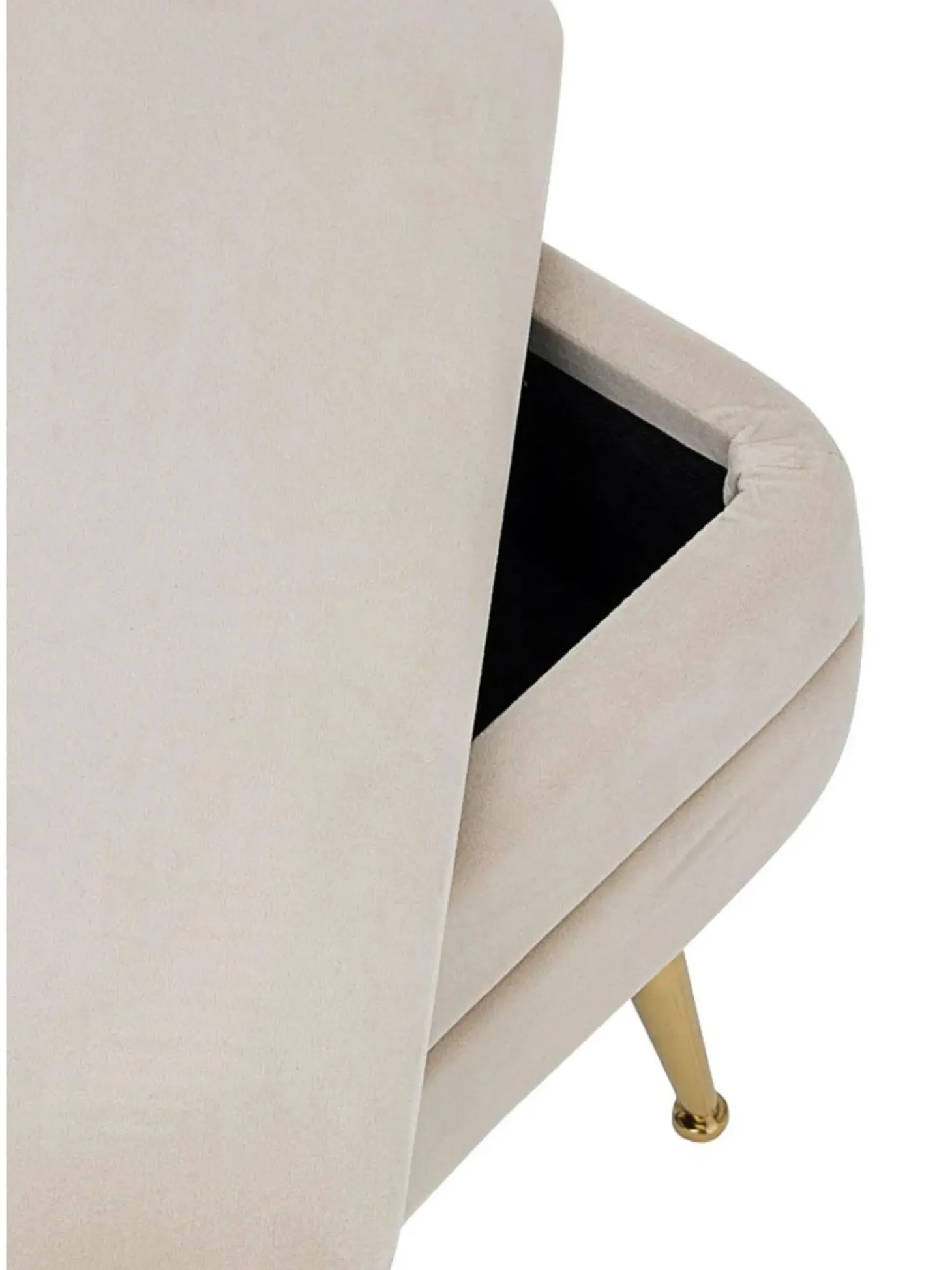 Panca Contenitore Imbottita In Velluto Pavlina