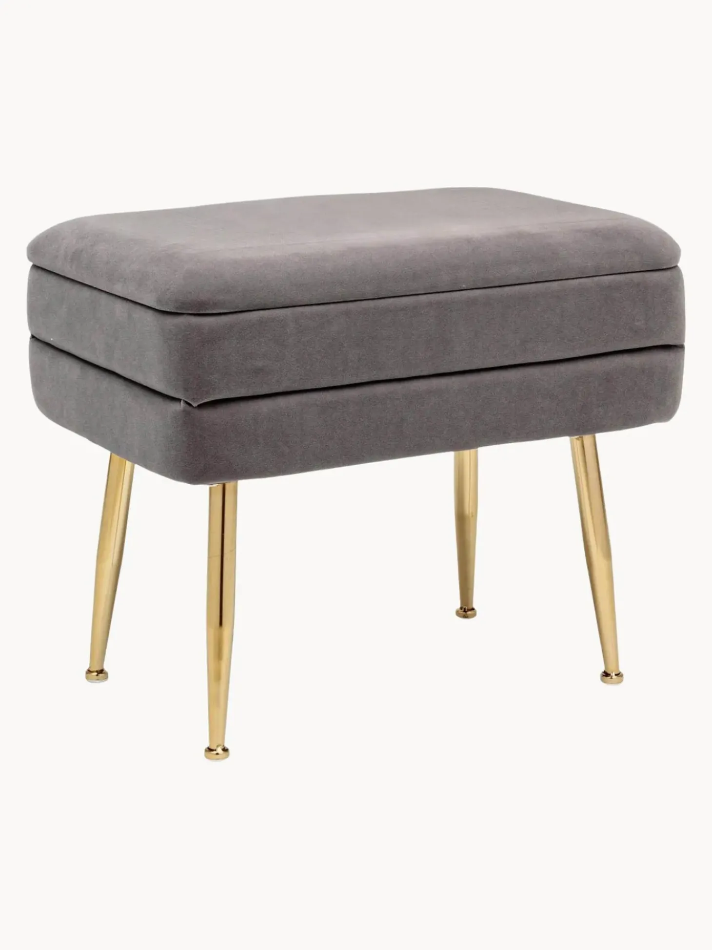 Panca Contenitore Imbottita In Velluto Pavlina