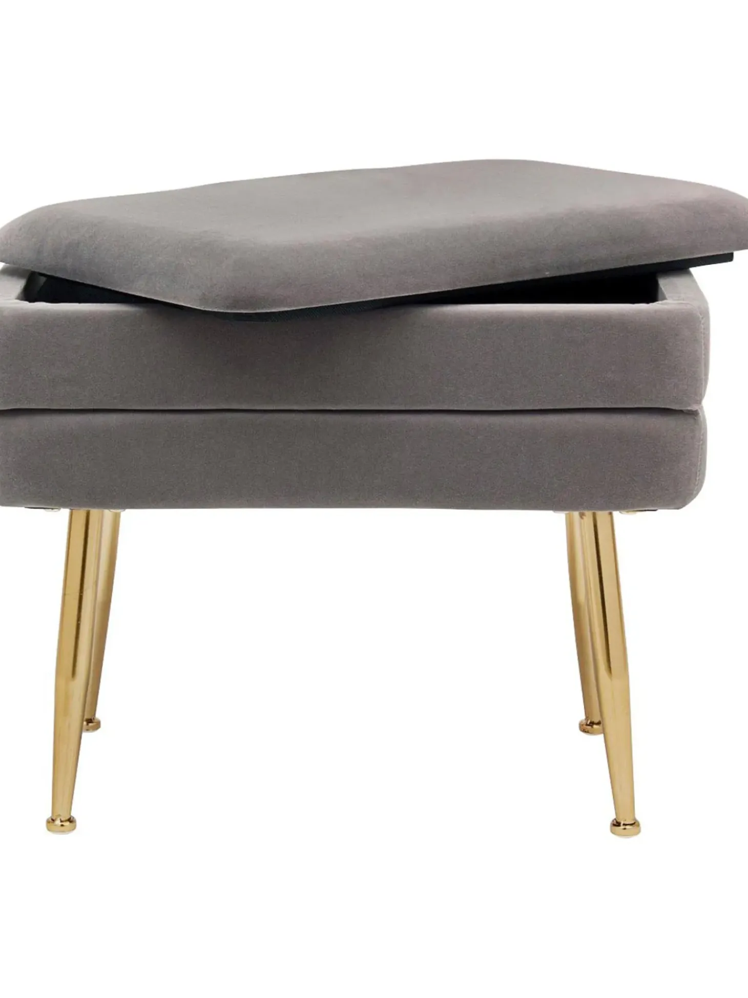 Panca Contenitore Imbottita In Velluto Pavlina