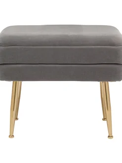 Panca Contenitore Imbottita In Velluto Pavlina