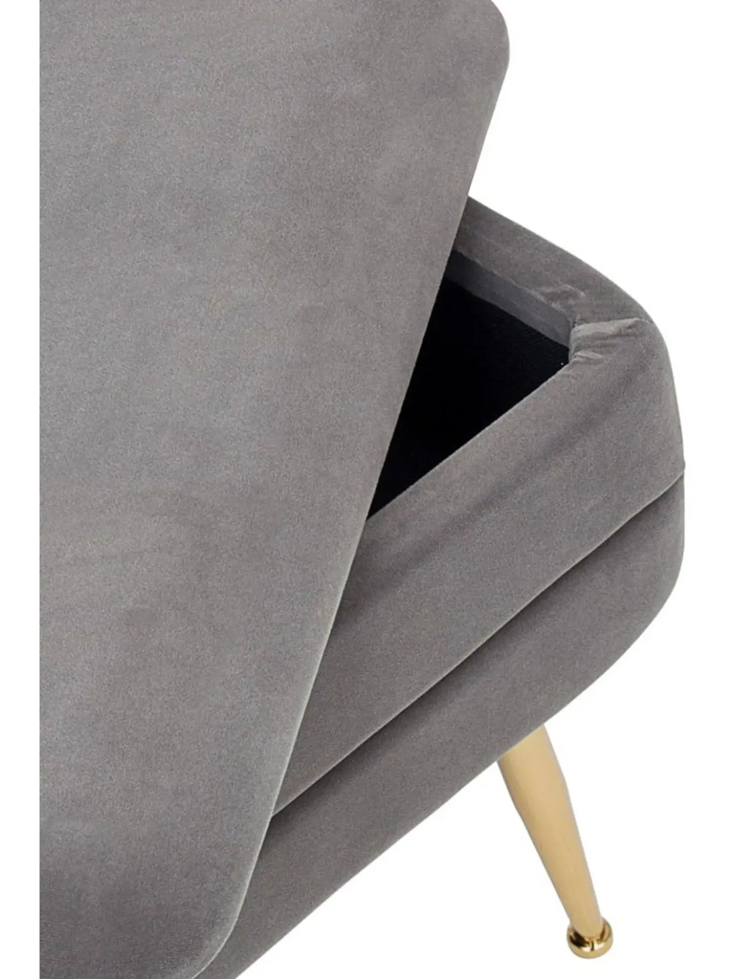 Panca Contenitore Imbottita In Velluto Pavlina