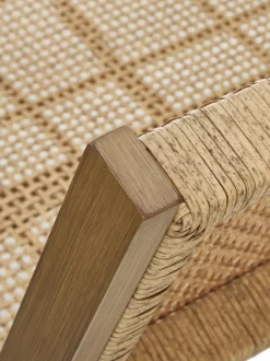 Panca Da Giardino Intrecciata Effetto Legno Palina