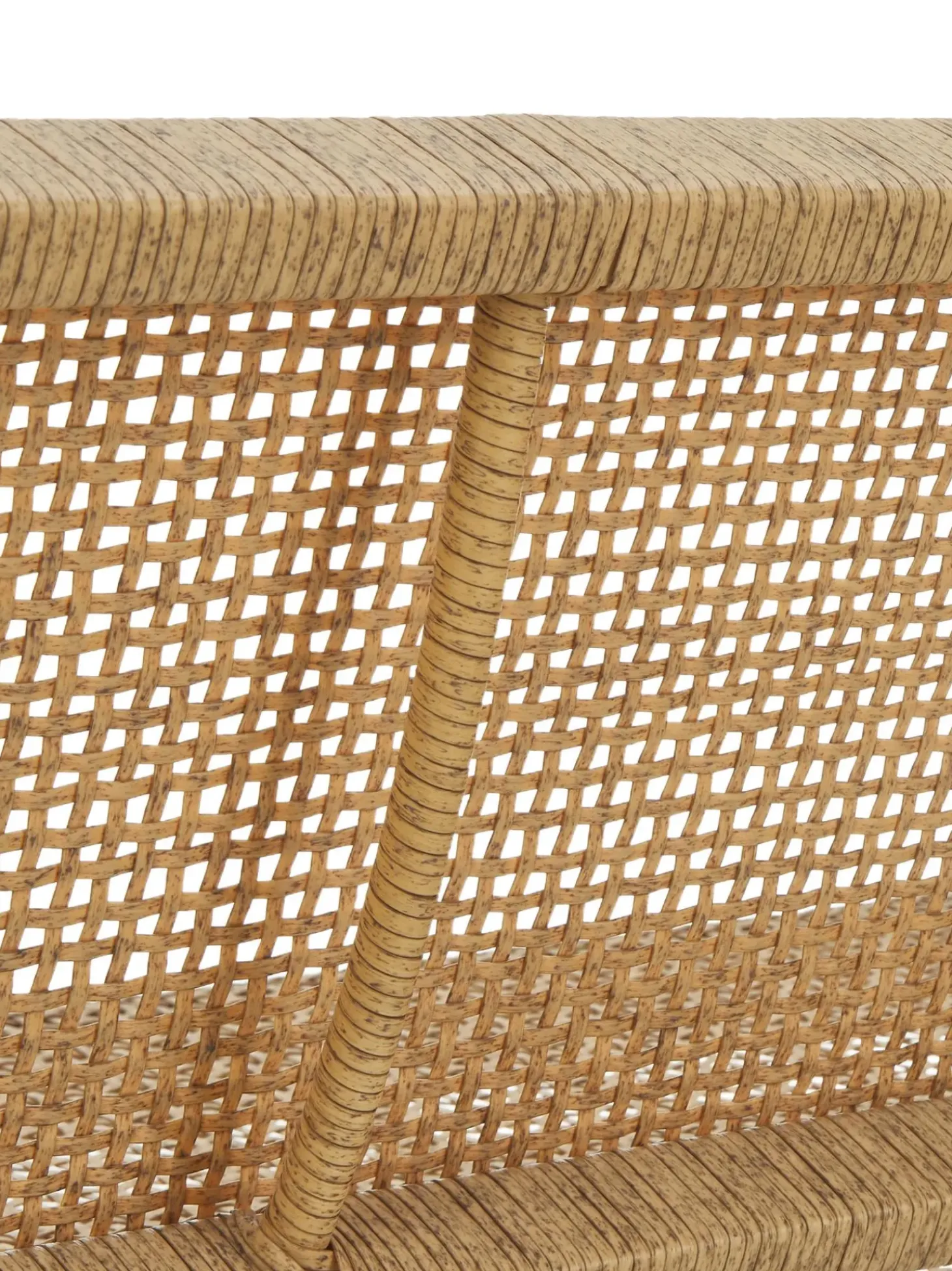 Panca Da Giardino Intrecciata Effetto Legno Palina