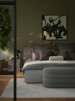 Panca Imbottita In Boucle Alto