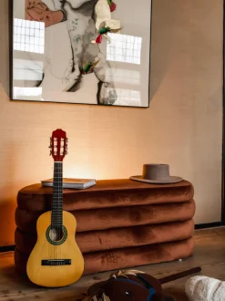 Panca Imbottita In Velluto Alto