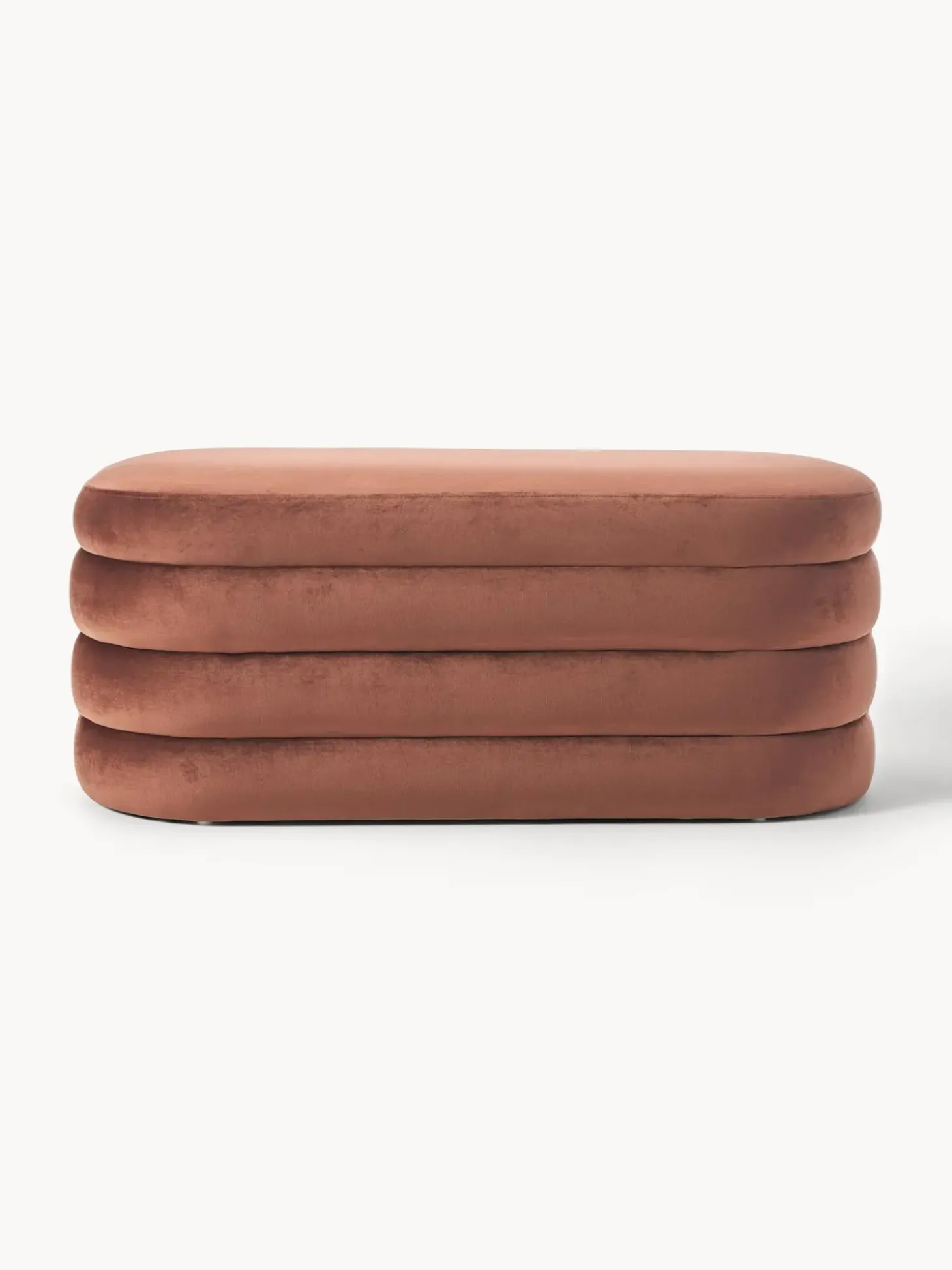 Panca Imbottita In Velluto Alto