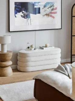 Panca Imbottita In Velluto Alto