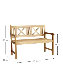 Panchina Da Giardino In Legno Di Teak Rosenborg