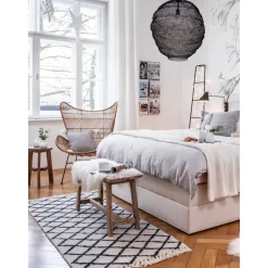 Passatoia In Lana Con Motivo Rombi Alva