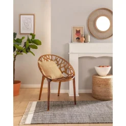 Passatoia In Lana Tessuta A Mano Con Frange Kim