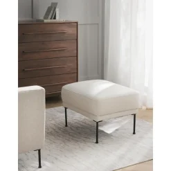 Poggiapiedi Da Divano Con Piedini In Metallo Fluente