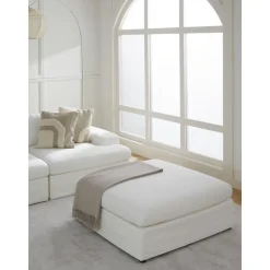 Poggiapiedi Da Divano Con Rivestimento Sfoderabile Russell