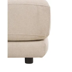 Poggiapiedi Da Divano In Tessuto Beige Jasmin