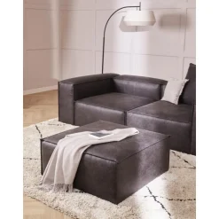 Poggiapiedi In Pelle Riciclata Lennon