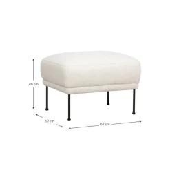 Poggiapiedi In Tessuto Teddy Fluente