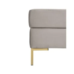 Poggiapiedi In Velluto Con Contenitore Luna