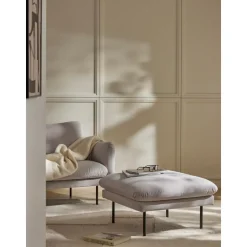 Poggiapiedi In Velluto Moby