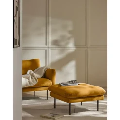 Poggiapiedi In Velluto Moby