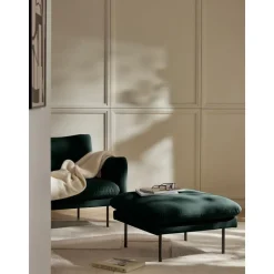 Poggiapiedi In Velluto Moby