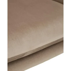 Poltrona Bergere In Velluto Con Gambe In Metallo Wing