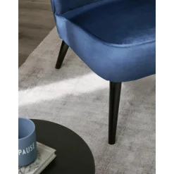 Poltrona Cocktail In Velluto Blu Robine