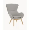 Poltrona Con Gambe In Legno Wing