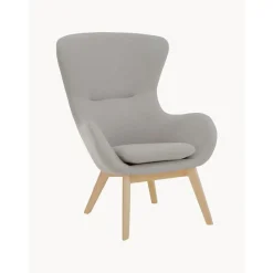 Poltrona Con Gambe In Legno Wing