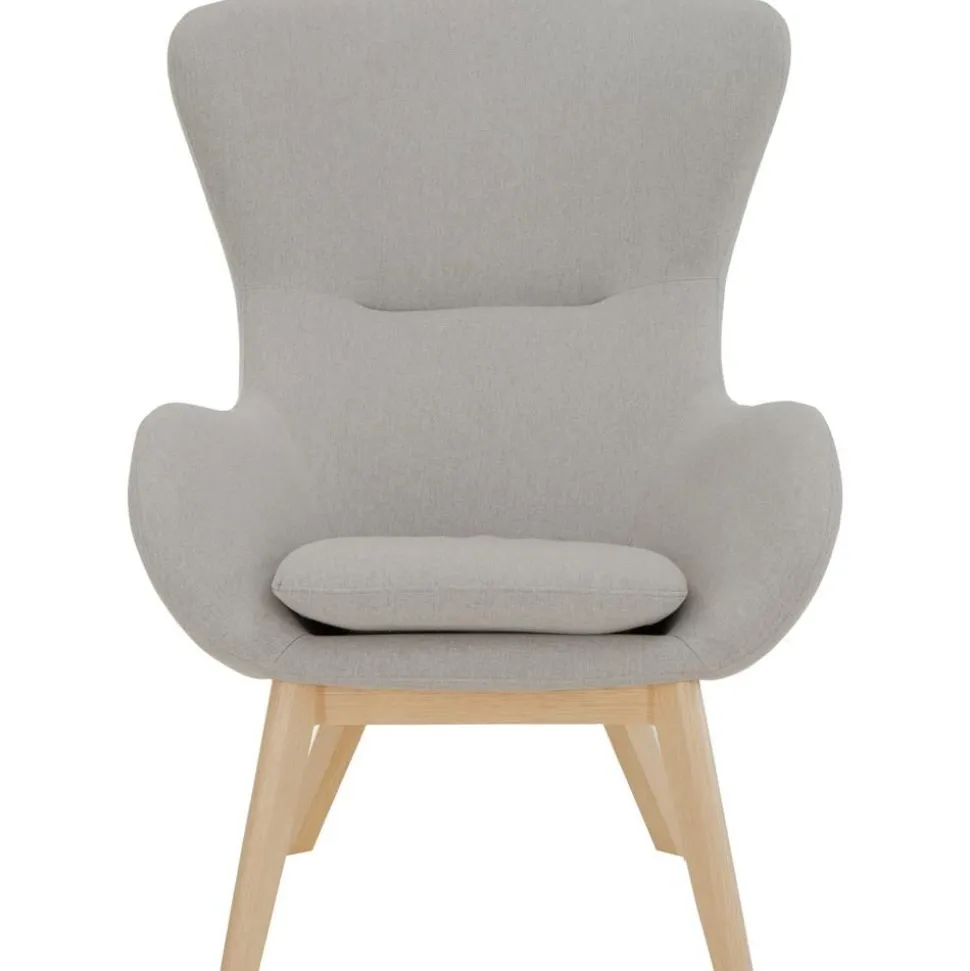 Poltrona Con Gambe In Legno Wing