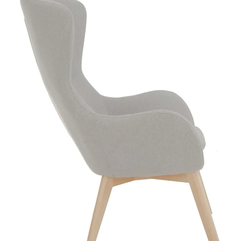 Poltrona Con Gambe In Legno Wing