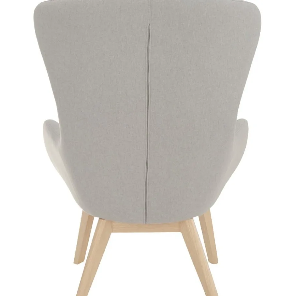 Poltrona Con Gambe In Legno Wing